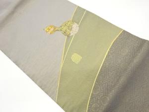 変わり横段に瓢箪・角倉文模様織出し名古屋帯